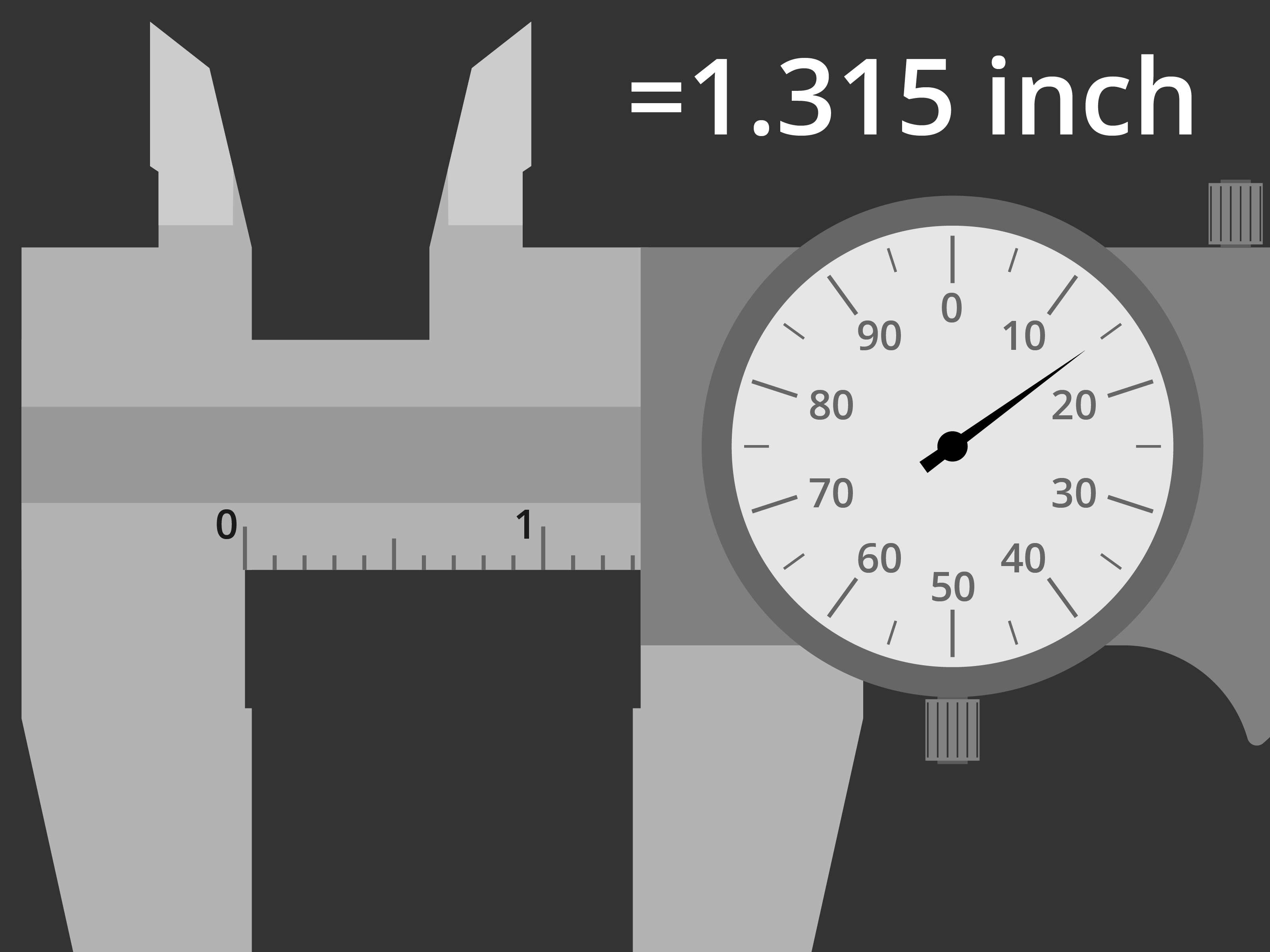 how to read calipers measurement